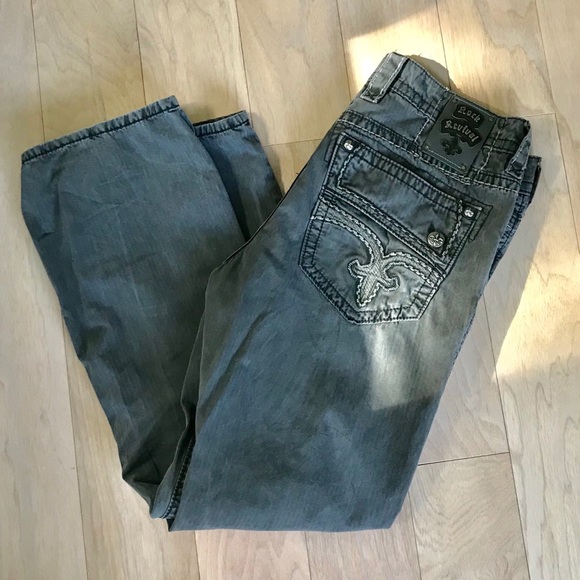 Rock Revival Other - Men’s Rock Revival Graphite Boot Cut Jeans 34